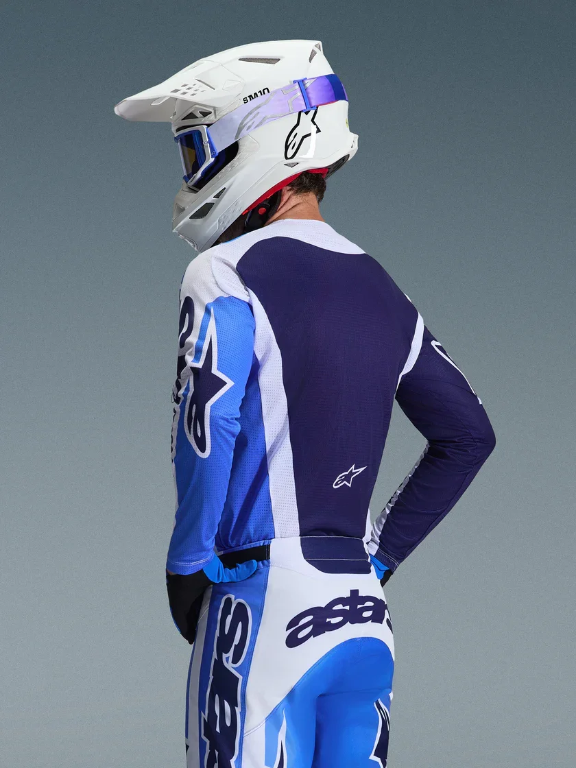 Camisa Alpinestars Racer Portl 26 Air Azul/Branco Ucla - Spinelli